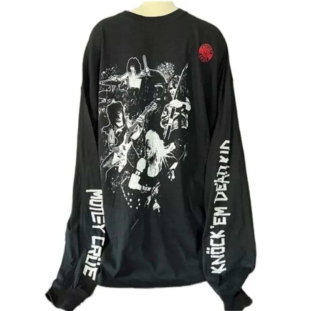 MOTLEY CRUE Knock Em Dead Stadium Tour LS T-shirt, Size 2XL, New without Tag